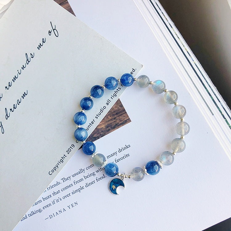 Frosty Wind Blue Planet Natural Kyanite Bracelet