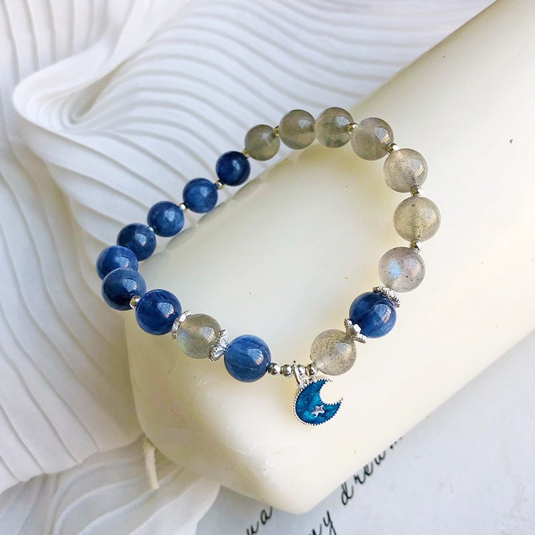 Frosty Wind Blue Planet Natural Kyanite Bracelet