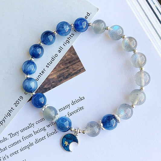 Frosty Wind Blue Planet Natural Kyanite Bracelet