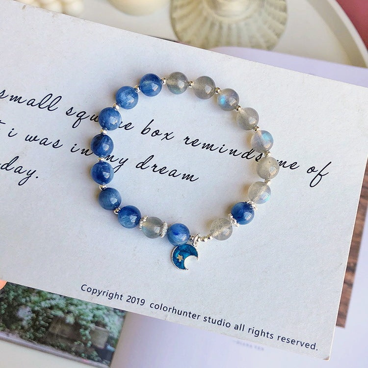 Frosty Wind Blue Planet Natural Kyanite Bracelet