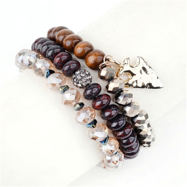 Natural stone bead bracelet